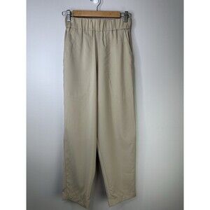 Barena Venezia Trousers Size 38 Virgin Wool Tan Elastic Waist Pants Luxe Preppy